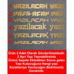 Kişisel Yazı 2 Adet Sticker Araba Oto Motosiklet Karavan Etiket 02110 - 30 Cm - Altın