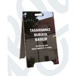 Kişiselleştirilebilir Ayaklı Metal Reklam Tabelası – Çift Taraflı Dış Mekan Tanıtım Panosu – Kafe, Restoran ve Mağazalar Için Kolay Kurulumlu Dayanıklı Işletme Tabelası - Büyük - Gümüş Ayna