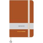 Kişiselleştirilebilir Çizgili Ciltli Bond Defter - Turuncu
