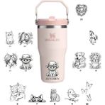 Kişiselleştirilebilir Stanley The Iceflow Flip Straw Pembe Termos (10-12044-044) - Rose