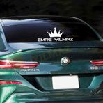 Kişiye Isme Özel Kral Taç Oto Sticker Araç Araba Etiket Çıkartma