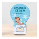 Kişiye Özel 30 Adet Bebek Balon Açacak Magnet - 1