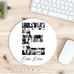 Kişiye Özel Atatürk Resimleri İle Bezenmiş E Harfli İsimli Baskılı Mouse Pad