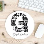 Kişiye Özel Atatürk Resimleri İle Bezenmiş G Harfli İsimli Baskılı Mouse Pad
