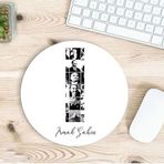 Kişiye Özel Atatürk Resimleri İle Bezenmiş İ Harfli İsimli Baskılı Mouse Pad