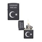 Kişiye Özel Ay Yıldızlı Metal Çakmak