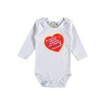 Kişiye Özel Baskılı Bebek Zıbın Dikkat Büyük Babamın Ilk Torunu Geliyor, 3 Yaş, Unisex, Beyaz