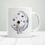 Kişiye Özel Baskılı Kupa Bardak – Fotoğraflı/Yazılı Seramik Kahve Kupası – Hediye Kupa, Sevgiliye, Arkadaşa ve Aileye Özel Tasarım (Astronot)