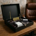 Kişiye Özel Baskılı - Masa Üstü Mermer Set - Ofis Takımı - Çok Renkli - Masa Üstü Gereçleri - Tek Ebat