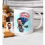 Kişiye Özel Bay Emlakçı Karikatür Beyaz Kupa Bardak