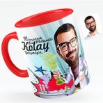 Kişiye Özel Bay Kimya Mühendisi Karikatürlü Kırmızı 1 Kupa Bardak