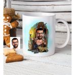 Kişiye Özel Bay Viking Karikatür Beyaz Kupa Bardak