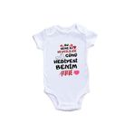 Kişiye Özel Bebek Zıbın Kişiye Özel Bebek Zıbın Sevgililer Günü Anneye Hediye, 1 Yaş, Unisex, Beyaz
