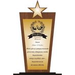 Kişiye Özel Bilek Güreşi Şampiyonası Ahşap Plaket, 9x15 cm, Altın Rengi levha MDF kaideli