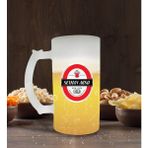 Kişiye Özel Bira Logolu Buzlu Cam Bira Bardağı 50cl-1