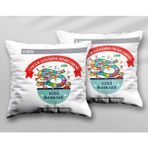 Kişiye Özel Çocuk Gelişim Öğretmeni Yl Iki Adet Iki Tarafı Baskılı Yıkanabilir Yastık Kırlent Kılıfı - Krem - 43x43
