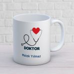 Kişiye Özel Doktor Stetoskop Kupa Bardak
