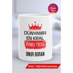 Kişiye Özel En Kral Enişte Beyaz Kupa Hediye Doğum Günü - Seçenek 1