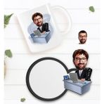 Kişiye Özel Erkek Genel Müdür Karikatürlü Beyaz Kupa Bardak