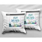 Kişiye Özel Fen Bilgisi Öğretmeni Isı Iki Adet Iki Tarafı Baskılı Yıkanabilir Yastık Kırlent Kılıfı - Krem - 43x43