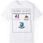 Kişiye Özel Fotoğraf Logo Metin Göğüs Veya Sırt Baskılı Tişört - 2XL - Beyaz