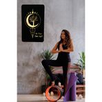 Kişiye Özel Işıklı Çakra Meditasyon Temalı Tablo Duvar Dekorlu Gece Lambası Sarı 80 x 50