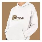 Kisiye Ozel Isim Baskili Kapsonlu Beyaz Unisex Sweatshirt Hk2158