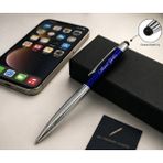 Kişiye Özel Isim Yazılı Metal Tükenmez Kalem – Şık Hediye Kutulu, Premium Tasarım - Lacivert