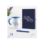 Kişiye Özel Isimli Lacivert Defter Kalem Kupa Seti - 3 - Çok Renkli