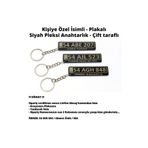 Kişiye Özel İsimli - Siyah Plakalı - Pleksi Anahtarlık - Çift taraflı - 1 adet TYCTPBP2CN170178518651412