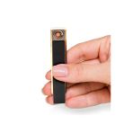 Kişiye Özel Isimli Siyah Şarjlı Usb'li Dokunmatik Siyah Elektronik Çakmak