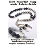 Kişiye Özel Isimli - Yıldıztaşı Doğal Taş Tesbih - 8 Mm Küre Kesim