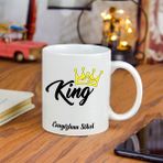 Kişiye Özel king Temalı seramik Kupa Bardak - Beyaz