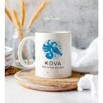 Kişiye Özel Kova Burç Beyaz Kupa Bardak - Arkadaşa Hediye - Doğum Günü Hediyesi - Sevgiliye Hediye - 199 ml
