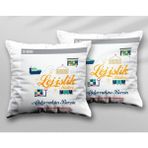 Kişiye Özel Lojistik Iki Adet Iki Tarafı Baskılı Yıkanabilir Yastık Kırlent Kılıfı - Krem - 43x43