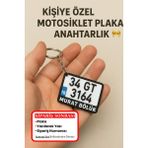 Kişiye Özel Motor Plaka Anahtarlık Plakalı Motor Hediye Motor Aksesuar - ANAHTARLIK