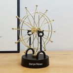 Kişiye Özel Newton Denge Balance Siyah Renk Dönme Dolap