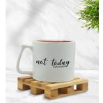 Kişiye Özel Not Today Tasarımlı Middle Beyaz Model 1 Kupa