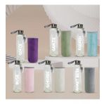 Kişiye Özel Peluş Kılıflı Cam Matara 750 Ml