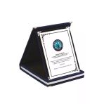 Kişiye Özel Plaket - Kişiye Özel Kadife Plaket - Lacivert Plaket - Büyük Boy Plaket ( 16 x 21 )