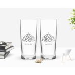 Kişiye Özel Renkli Baskılı İsimli İkili Rakı Bardağı Seti-103