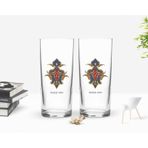 Kişiye Özel Renkli Baskılı İsimli İkili Rakı Bardağı Seti-108
