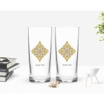 Kişiye Özel Renkli Baskılı İsimli İkili Rakı Bardağı Seti-109