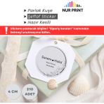 Kişiye Özel Şeffaf Sticker, Düğün, Nişan, Kına, Yapışkanlı Sticker, Yuvarlak Isimli Etiket, Çap 4 Cm, 210 Adet - Model 4