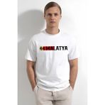 Kişiye Özel Şehir Plaka Isim Taraftar Renkleri Baskılı Unisex T-Shirt/tişört - Tüm Yaş Grupları - Beyaz - 4 Yaş