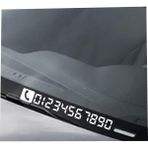 Kişiye Özel Telefon Numarası Araba Oto Motosiklet Karavan Sticker 00143 - 40x5 Cm - Beyaz