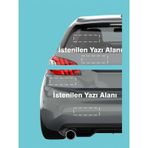 Kişiye Özel Yazı Reklam Tekne Oto Motor Karavan Araç Sticker