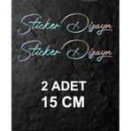 Kişiye Özel Yazı Sticker, Ad Soyad Sticker, İsim Soyisim Sticker, Araba Oto Motosiklet Sticker 02513 15 Cm