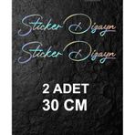 Kişiye Özel Yazı Sticker, Ad Soyad Sticker, İsim Soyisim Sticker, Araba Oto Motosiklet Sticker 02513 30 Cm