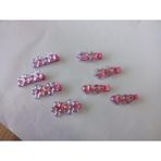 Kıskaç Toka 4'lü Set – Kalp, Kiraz, Çiçek ve Yıldız Figürlü Saç Tokası – Güçlü Tutucu, Kaymaz Mandal – Günlük ve Özel Gün Saç Aksesuarı (Pembe)